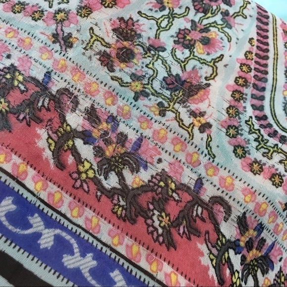 PINK COCONUT Boutique Plus Size Top Tunic Blouse Paisley Sheer Short Sleeve XXXL - Picture 9 of 10